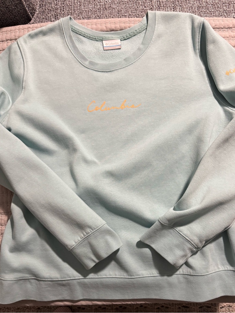 Columbia Light Mint Crewneck Sweatshirt